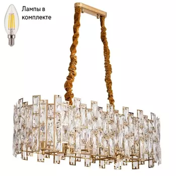 Люстра подвесная с лампочками DIVINARE 1684/01 SP-10+Lamps