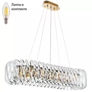 Люстра подвесная с лампочками DIVINARE 7568/18 SP-12+Lamps