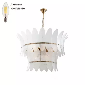 Люстра подвесная с лампочками iLamp 15602-11 ANB+CL+Lamps