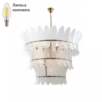 Люстра подвесная с лампочками iLamp 15602-19 ANB+CL+Lamps