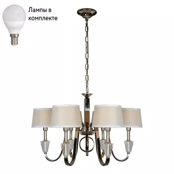 Люстра подвесная с лампочками iLamp 82177/6 CR+Lamps