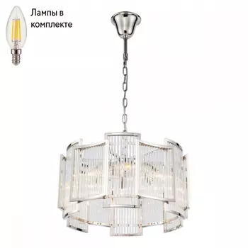 Люстра подвесная с лампочками iLamp MD0276-6C Nic+Lamps