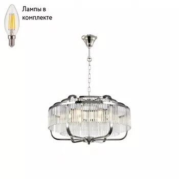 Люстра подвесная с лампочками iLamp P9574-6 CR+CL+Lamps