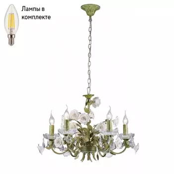 Люстра подвесная с лампочками Lucia Tucci Fiori Di Rose 1770.6+Lamps