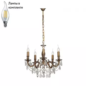 Люстра подвесная с лампочками Lucia Tucci Firenze 141.5 Antique+Lamps