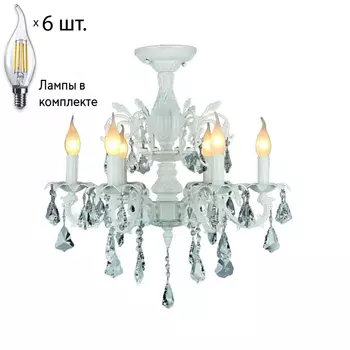 Люстра подвесная с лампочками Omnilux OML-30807-06+Lamps