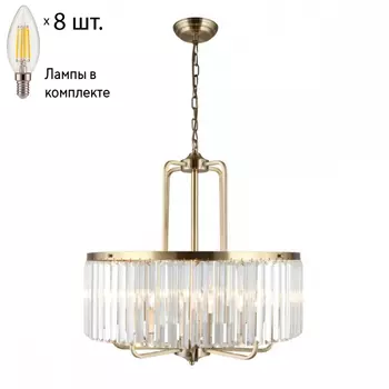 Люстра подвесная с лампочками Omnilux OML-66003-08+Lamps