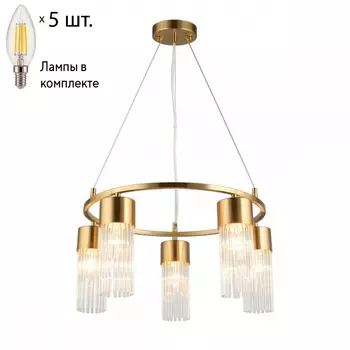 Люстра подвесная с лампочками Omnilux OML-67103-05+Lamps