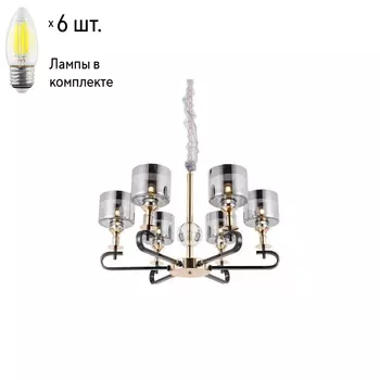 Люстра подвесная с лампочками Omnilux OML-68703-06+Lamps