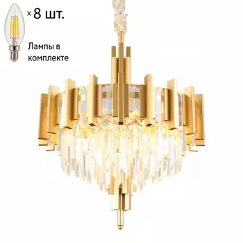 Люстра подвесная с лампочками Omnilux OML-69703-08+Lamps