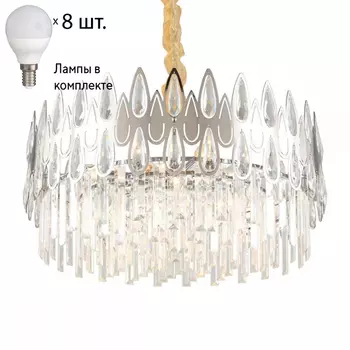 Люстра подвесная с лампочками Omnilux OML-71703-08+Lamps