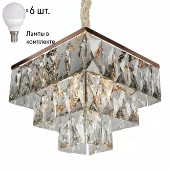 Люстра подвесная с лампочками Omnilux OML-72603-06+Lamps