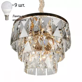 Люстра подвесная с лампочками Omnilux OML-72903-09+Lamps