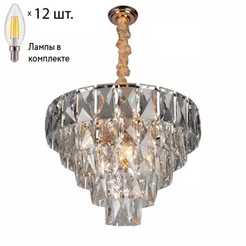 Люстра подвесная с лампочками Omnilux OML-81603-12+Lamps