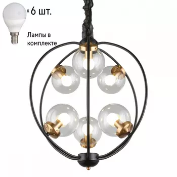 Люстра подвесная с лампочками Omnilux OML-94503-06+Lamps