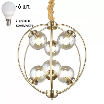 Люстра подвесная с лампочками Omnilux OML-94513-06+Lamps