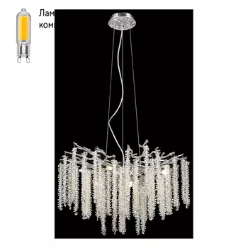 Люстра подвесная с Led лампочками в комплекте Velante 185-103-08+Lamps