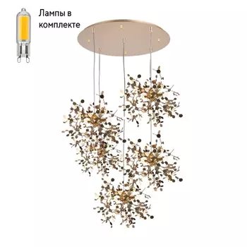 Люстра подвесная с Led лампочками в комплекте Lightstar L5PR721132+Lamps
