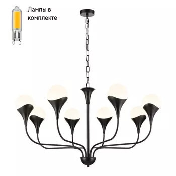 Люстра подвесная с Led лампочками в комплекте Velante 361-023-08+Lamps