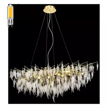 Люстра подвесная с Led лампочками в комплекте Wertmark WE182.15.423+Lamps