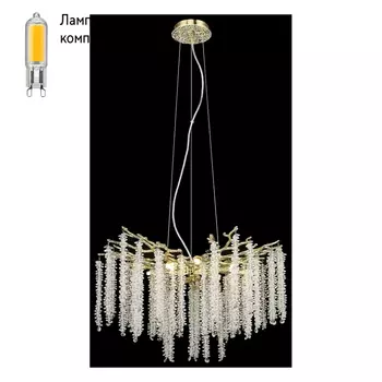 Люстра подвесная с Led лампочками в комплекте Velante 185-303-08+Lamps