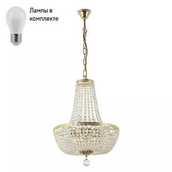 Люстра подвесная с Led лампочками в комплекте Arti Lampadari Castellana E 1.5.40.100 G+Lamps