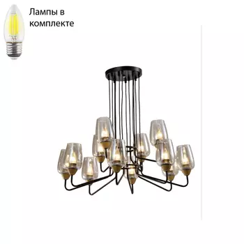 Люстра подвесная с Led лампочками в комплекте Rivoli Б0047326+Lamps