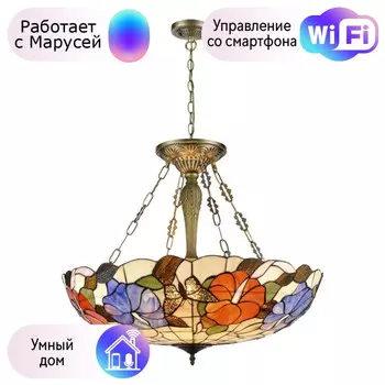 Люстра подвесная Velante Тиффани с поддержкой Маруся 816-807-06-М