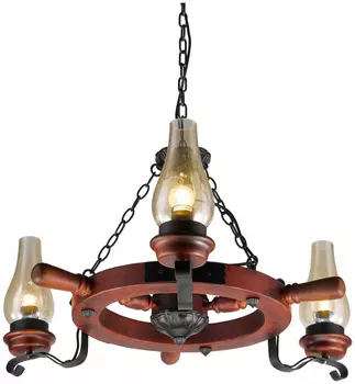 Люстра подвесная в наборе с 3 Led лампами. Комплект от Lustrof №150446-708540