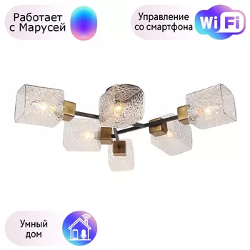 Люстра потолочная Arte lamp Chicago с Марусей A1547PL-6BK-M