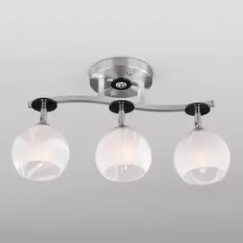 Подвесная люстра Eurosvet 9643/3 алюминий/белый