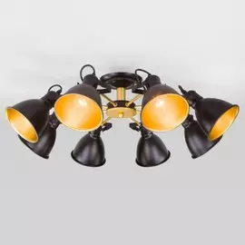 Люстра потолочная Eurosvet Denley 70112/8 черный (a047638)