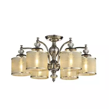 Люстра потолочная Lumien Hall Джилио LH1051/6C-NK-GZ