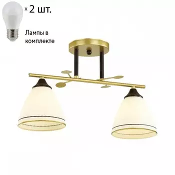Люстра потолочная Lumion Becky с лампочками 4544/2C+Lamps E27 P45