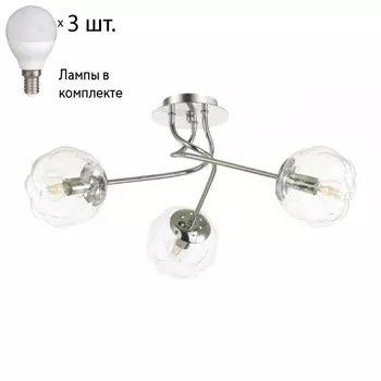 Люстра потолочная Lumion Breana с лампочками 4557/3C+Lamps E14 P45