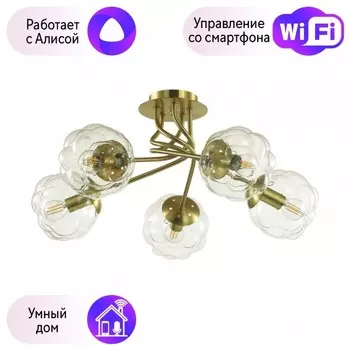 Люстра потолочная Lumion Breana с поддержкой Алиса 4556/5C-А