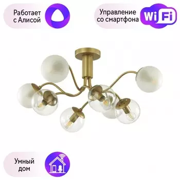 Люстра потолочная Lumion Candice с поддержкой Алюса 4555/8C-А