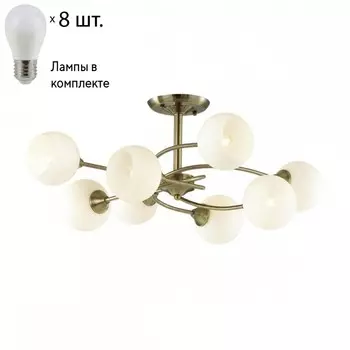 Люстра потолочная Lumion Daniella с лампочками 4537/8C+Lamps E27 P45