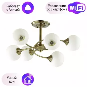 Люстра потолочная Lumion Daniella с поддержкой Алиса 4537/6C-A