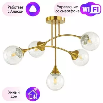 Люстра потолочная Lumion Yoko с поддержкой Алиса 4558/5C-A