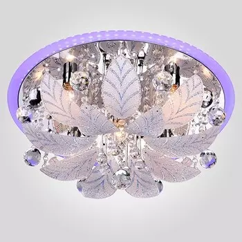 Люстра потолочная с хрусталем 80111/8 хром ЕВРОСВЕТ