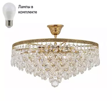 Люстра потолочная с лампочками Arti Lampadari Castellana E 1.3.46.608 G+Lamps