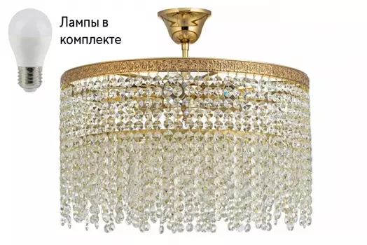 Люстра потолочная с лампочками Arti Lampadari Favola E 1.3.40.102 G+Lamps