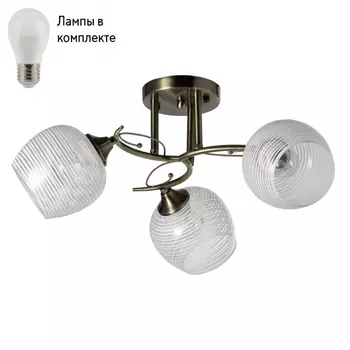Люстра потолочная с лампочками DeMarkt 324015403+Lamps