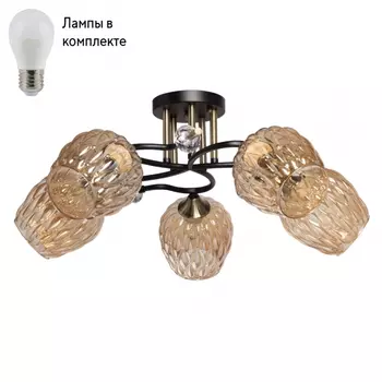 Люстра потолочная с лампочками DeMarkt 324019405+Lamps