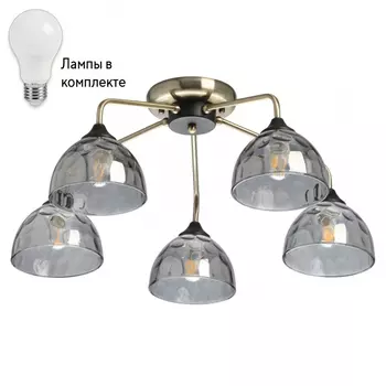 Люстра потолочная с лампочками DeMarkt 463011705+Lamps