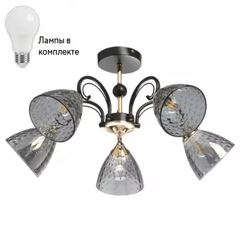 Люстра потолочная с лампочками DeMarkt 463011805+Lamps