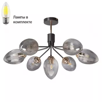 Люстра потолочная с лампочками DeMarkt 463012307+Lamps