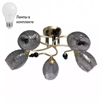 Люстра потолочная с лампочками DeMarkt 463012505+Lamps