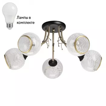 Люстра потолочная с лампочками DeMarkt 677014505+Lamps